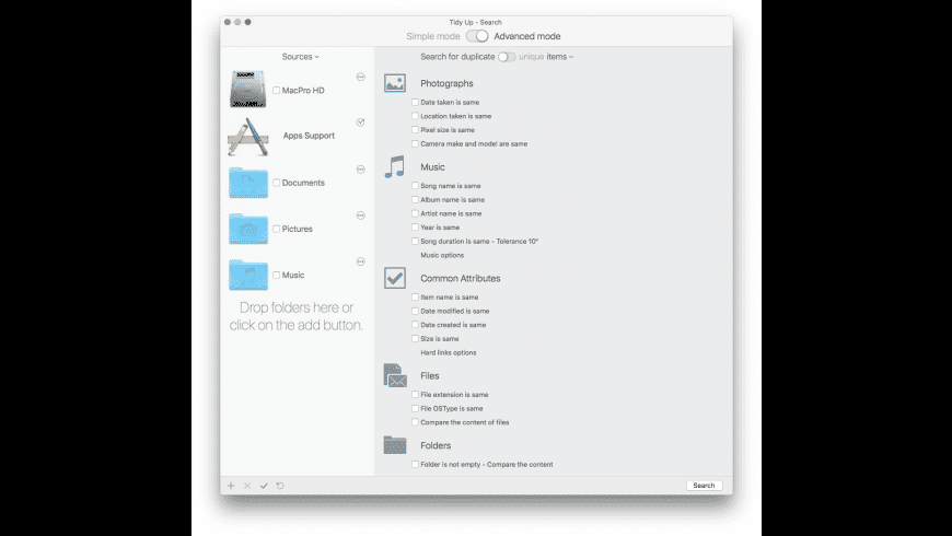 tidy up mac 10.7.5